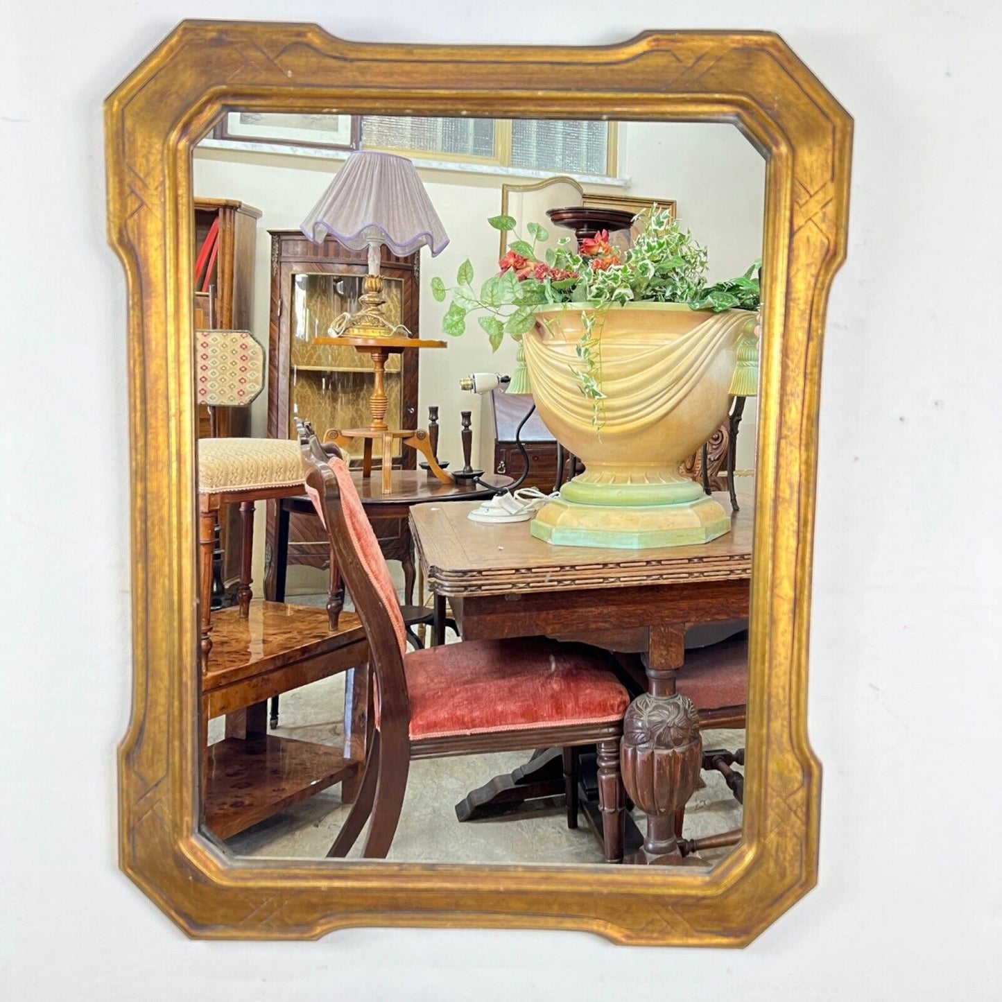 Specchio antico in stile 800 specchiera vintage in legno dorato con cornice oro