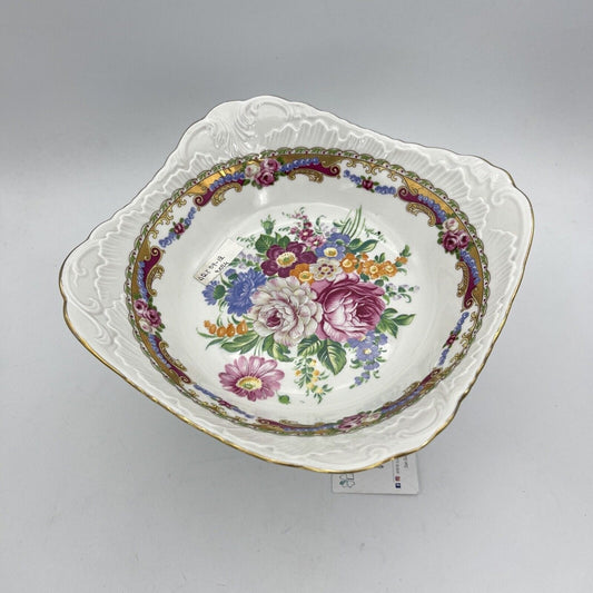 Alzata antica in porcellana Stile Limoges Fruttiera Centrotavola decorato oro Categoria Zuppiere