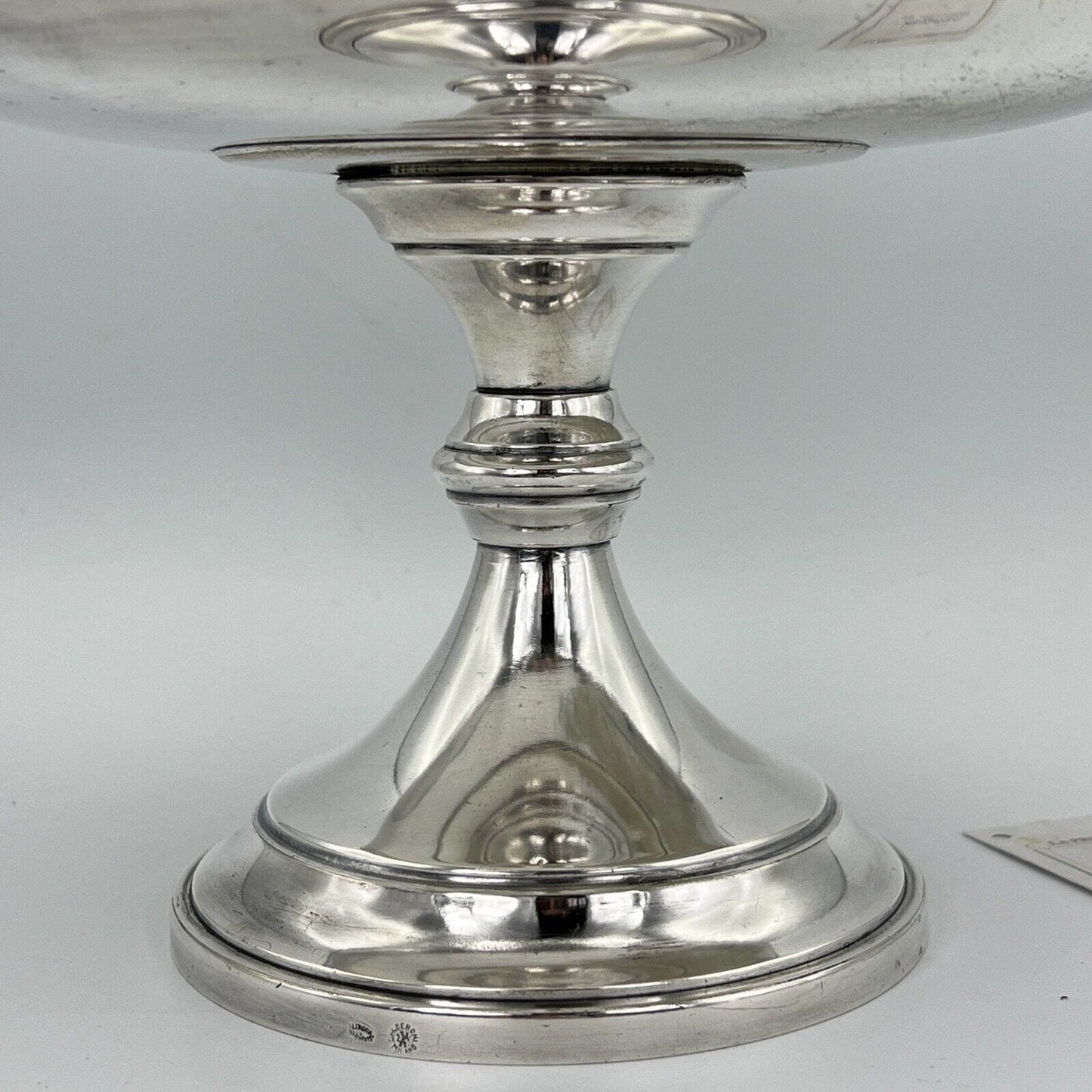 Alzata centrotavola in argento silver plate Fratelli Calderoni design anni '50 Categoria Sheffield & Argento