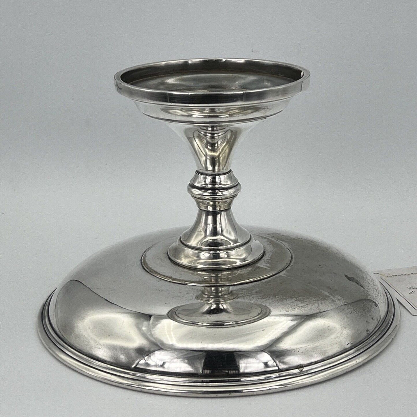 Alzata centrotavola in argento silver plate Fratelli Calderoni design anni '50 Categoria Sheffield & Argento