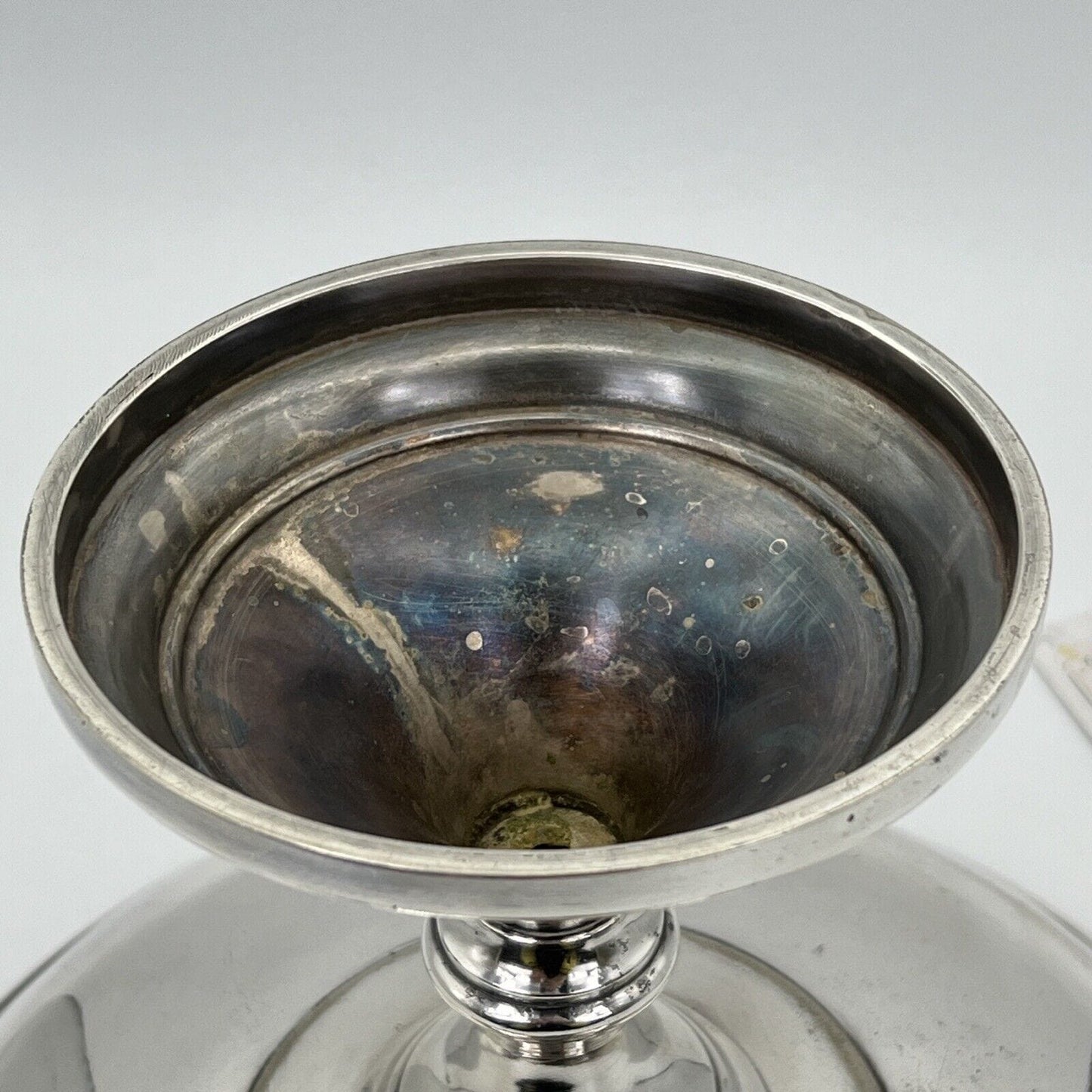 Alzata centrotavola in argento silver plate Fratelli Calderoni design anni '50 Categoria Sheffield & Argento