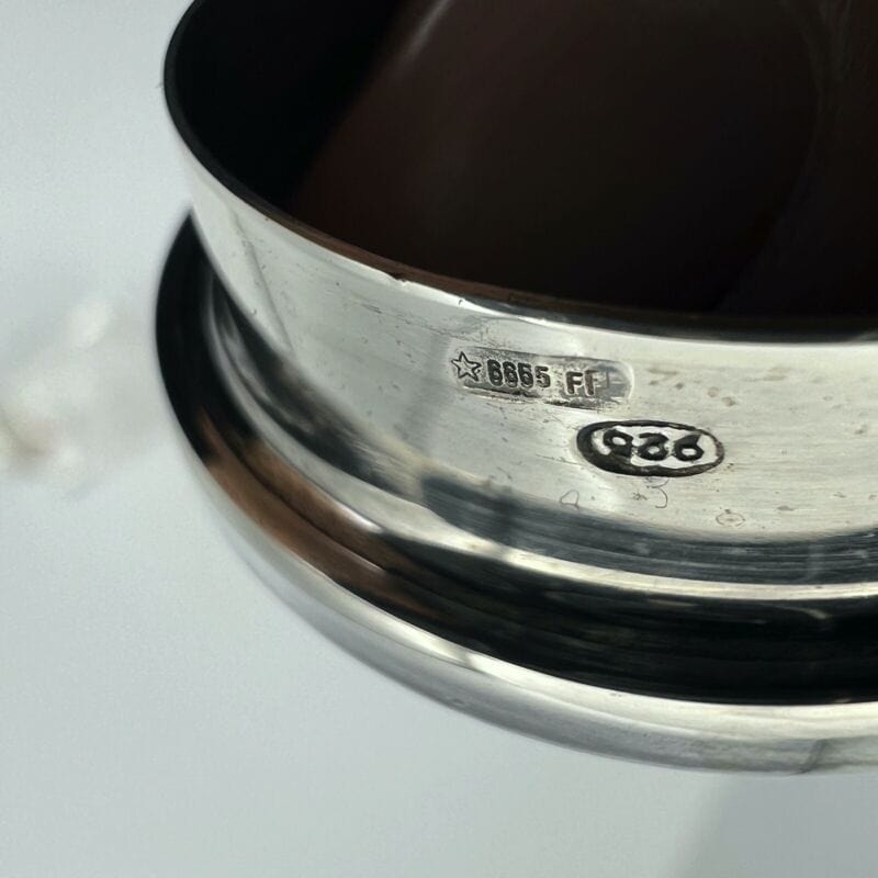 Ampolle in cristallo Colle per calamaio Argento 925 vetro boccetta per Inchiosto Categoria Sheffield & Argento