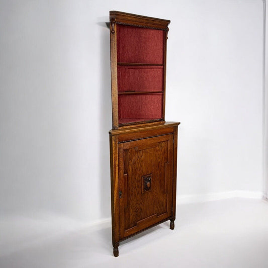 Angoliera antica in legno mobile ad angolo vetrina vetrinetta angolare Cantonale Categoria Vetrine