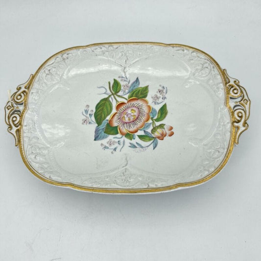 Antica alzata alzatina in ceramica Inglese centrotavola epoca 800 piatto fiori Categoria Alzate