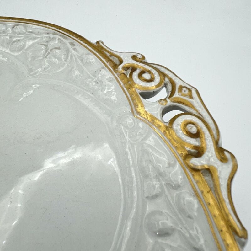 Antica alzata alzatina in ceramica Inglese centrotavola epoca 800 piatto fiori Categoria Alzate