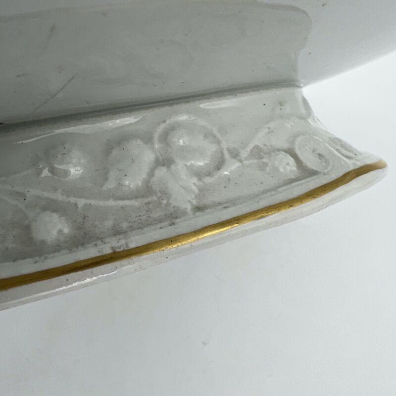 Antica alzata alzatina in ceramica Inglese centrotavola epoca 800 piatto fiori Categoria Alzate