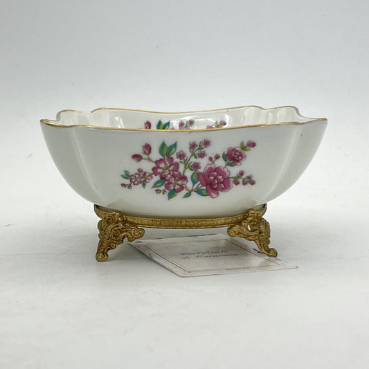 Antica alzata alzatina in porcellana Limoges centrotavola vintage piatto fiori A Categoria Alzate