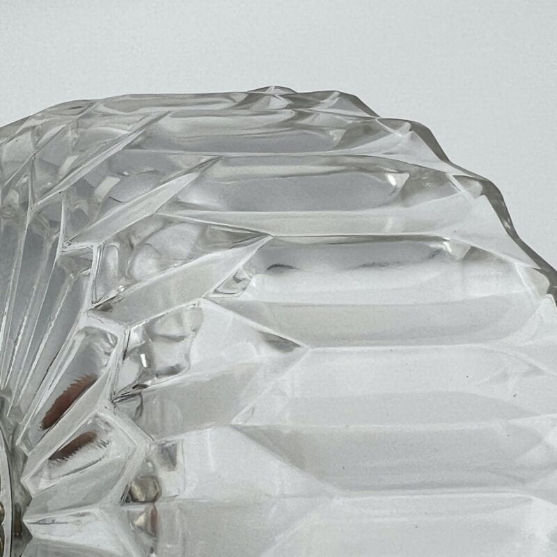 Antica Alzata centrotavola in argento silver plate vetro molato alzatina Vintage Categoria Sheffield & Argento