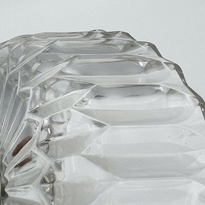 Antica Alzata centrotavola in argento silver plate vetro molato alzatina Vintage Categoria Sheffield & Argento