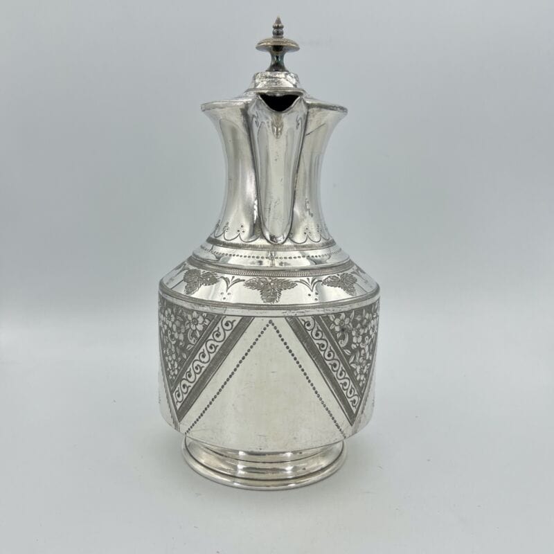 Antica caffettiera inglese in argento silver plate sheffield teiera epoca 800 A Categoria Sheffield & Argento
