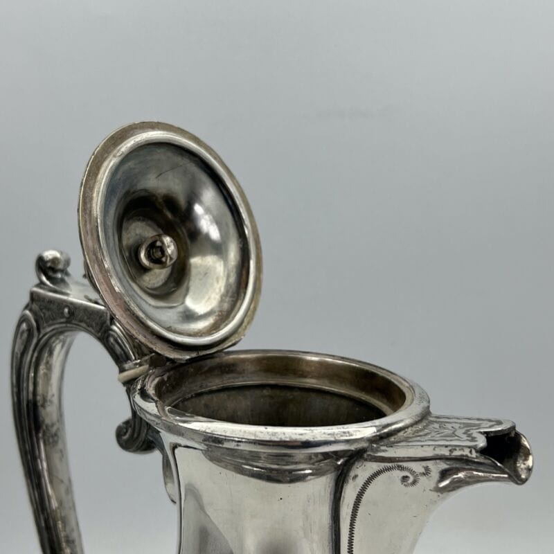 Antica caffettiera inglese in argento silver plate sheffield teiera epoca 800 A Categoria Sheffield & Argento