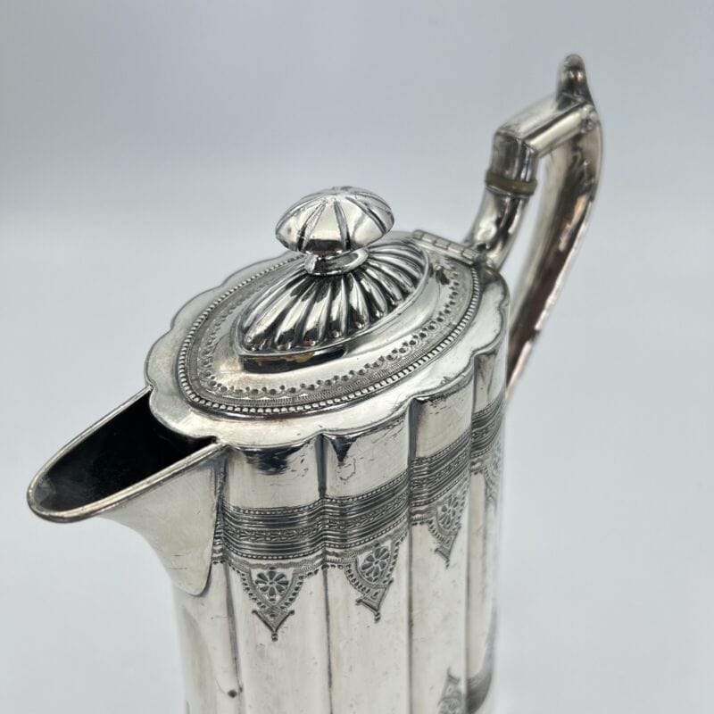 Antica Caffettiera inglese in argento silver plated sheffield epoca 800 Teiera F Categoria  Sheffield & Argento