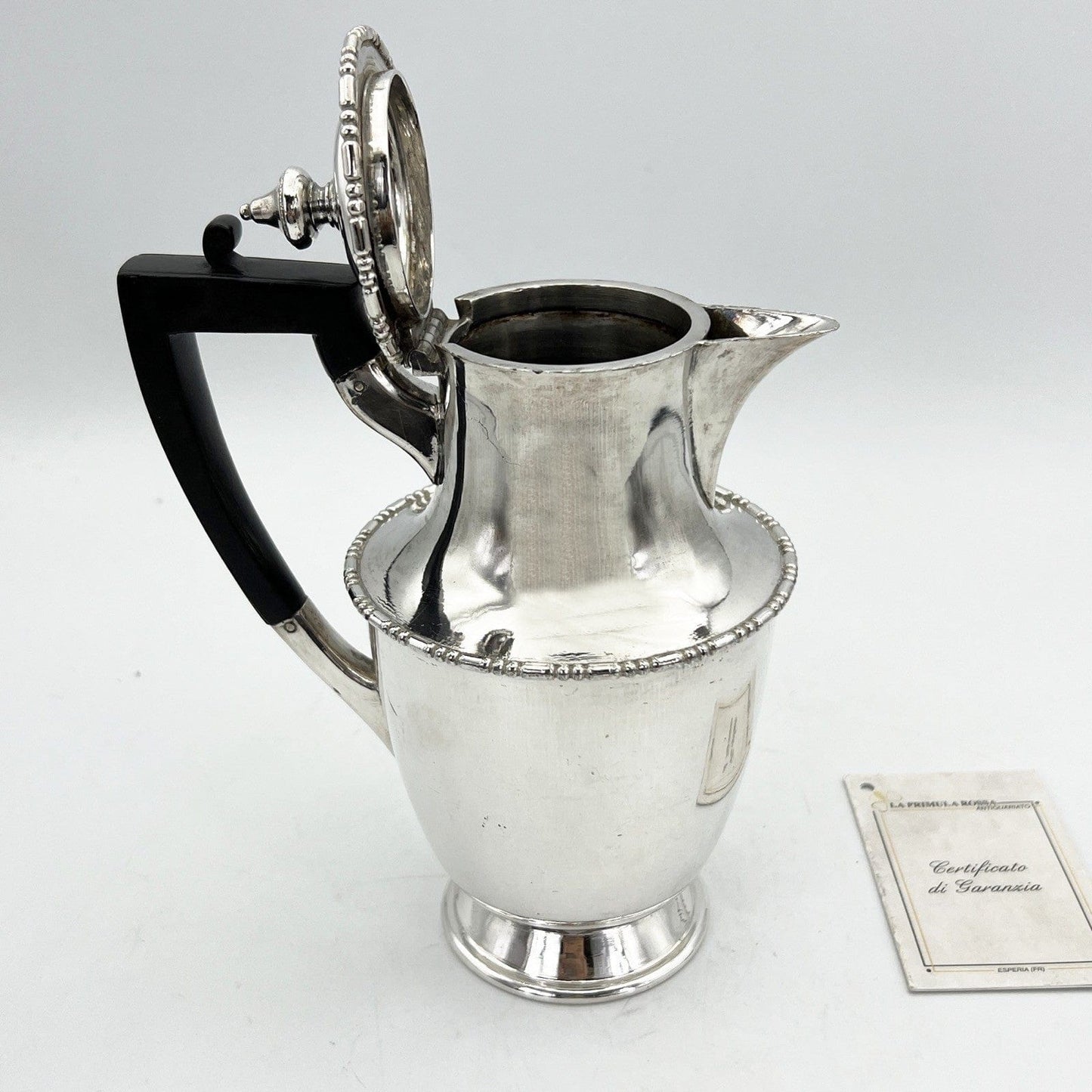 Antica caffettiera inglese in argento silver plated sheffield teiera d'epoca 900 Categoria Sheffield & Argento
