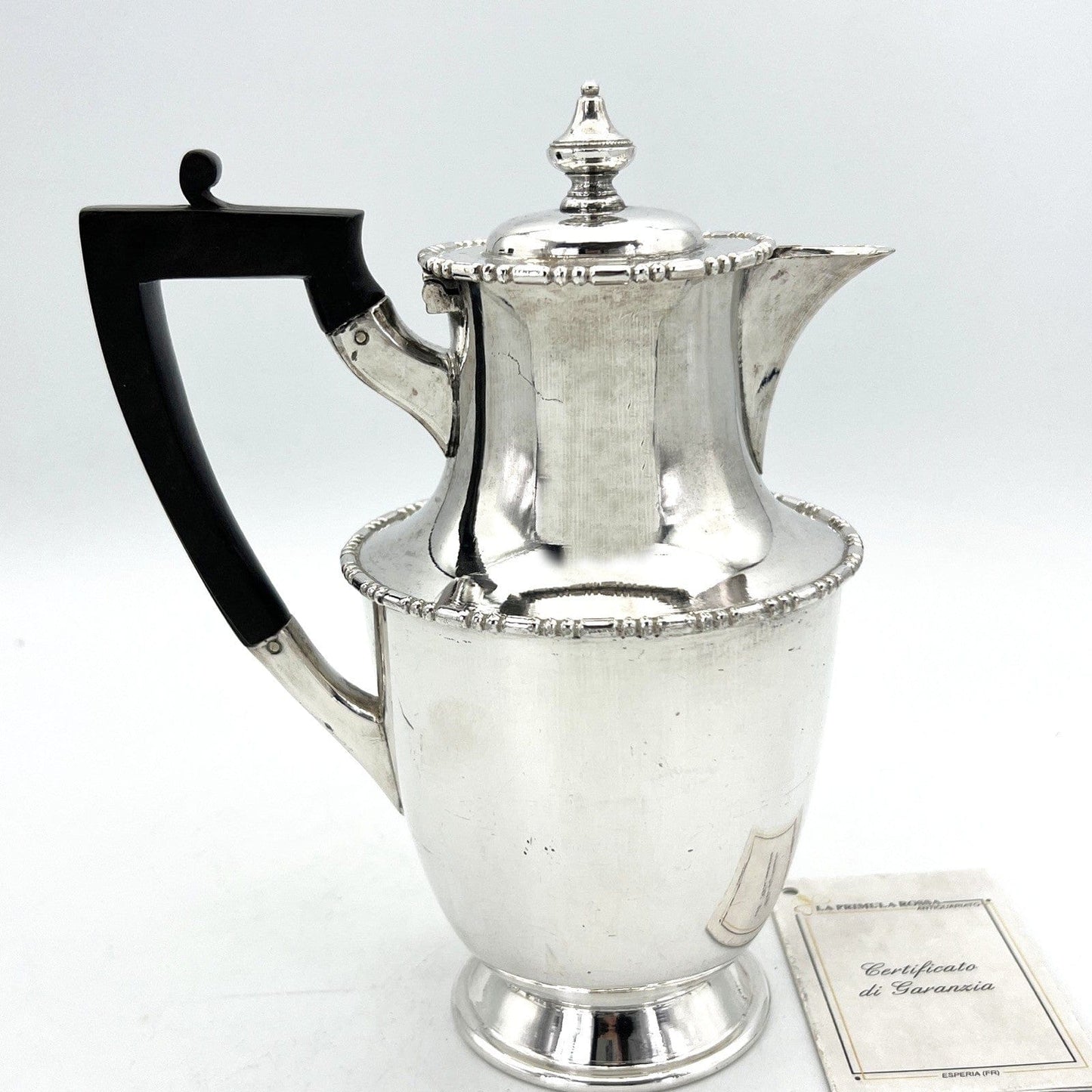 Antica caffettiera inglese in argento silver plated sheffield teiera d'epoca 900 Categoria Sheffield & Argento