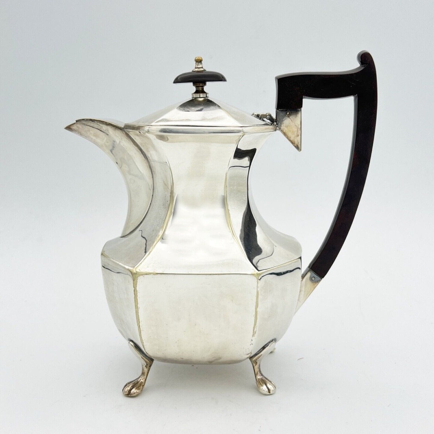 Antica Caffettiera inglese in argento silver plated sheffield Teiera stile deco Categoria Sheffield & Argento