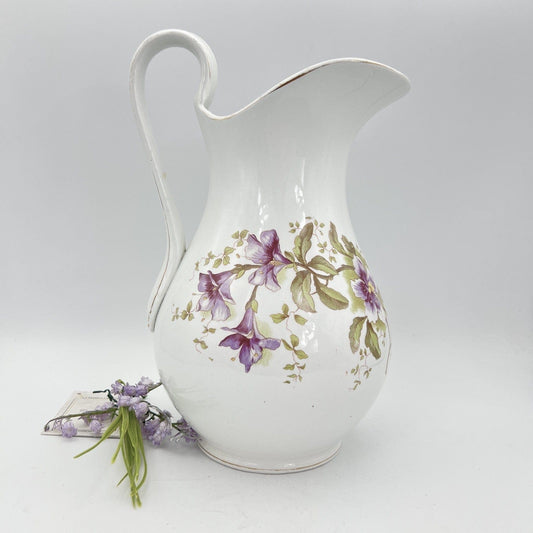 Antica Caraffa in ceramica bianca Brocca epoca 900 vaso versatoio Sci Laveno Categoria Servizio tazze - Tazze