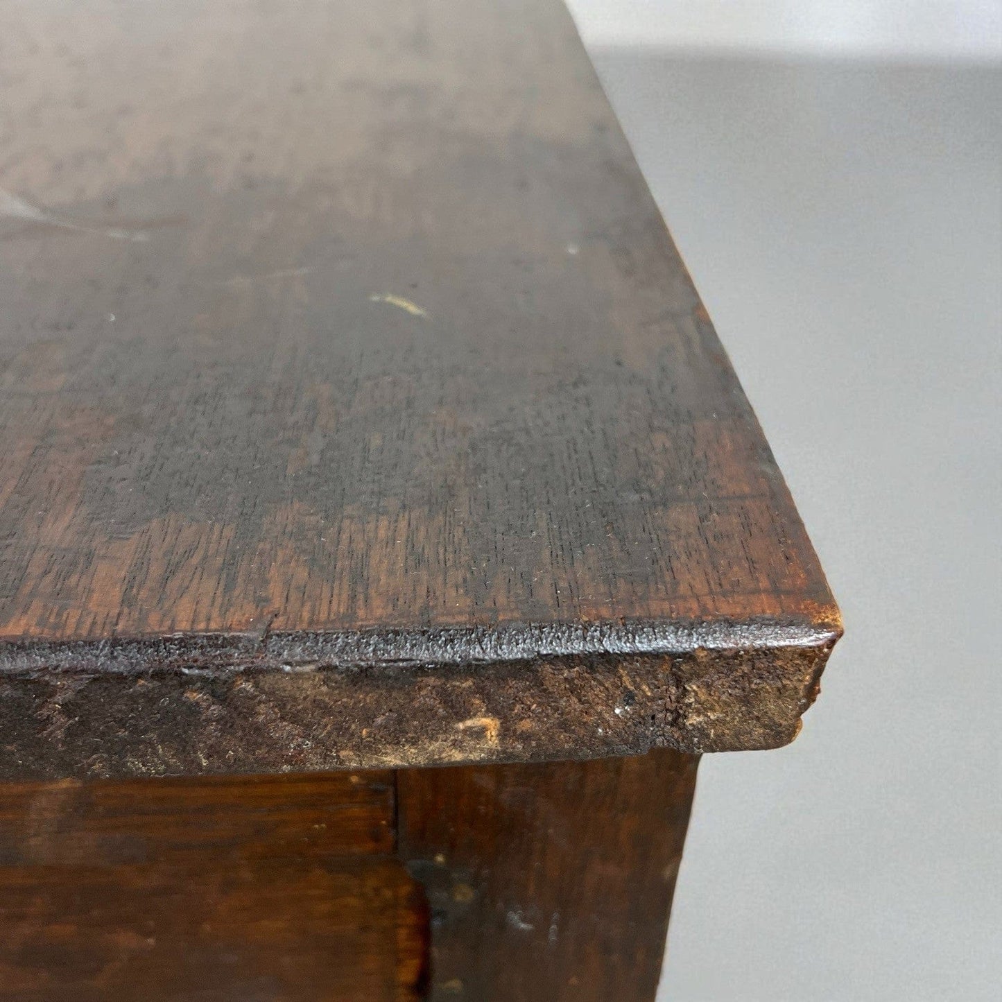 Antica Cassapanca Inglese in legno di rovere Epoca 800 Baule Panca Madia Cassa Categoria Casse & Bauli