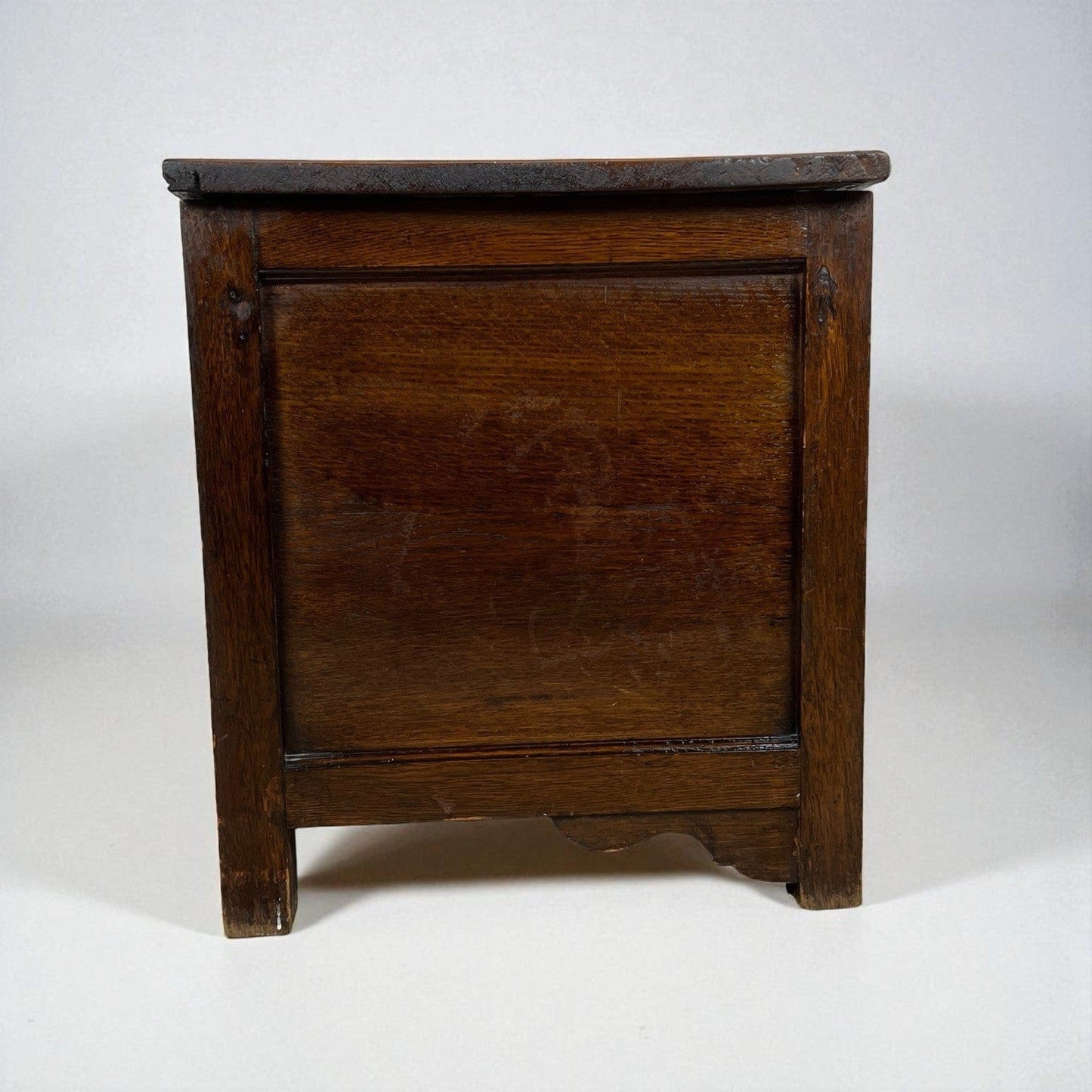 Antica Cassapanca Inglese in legno di rovere Epoca 800 Baule Panca Madia Cassa Categoria Casse & Bauli