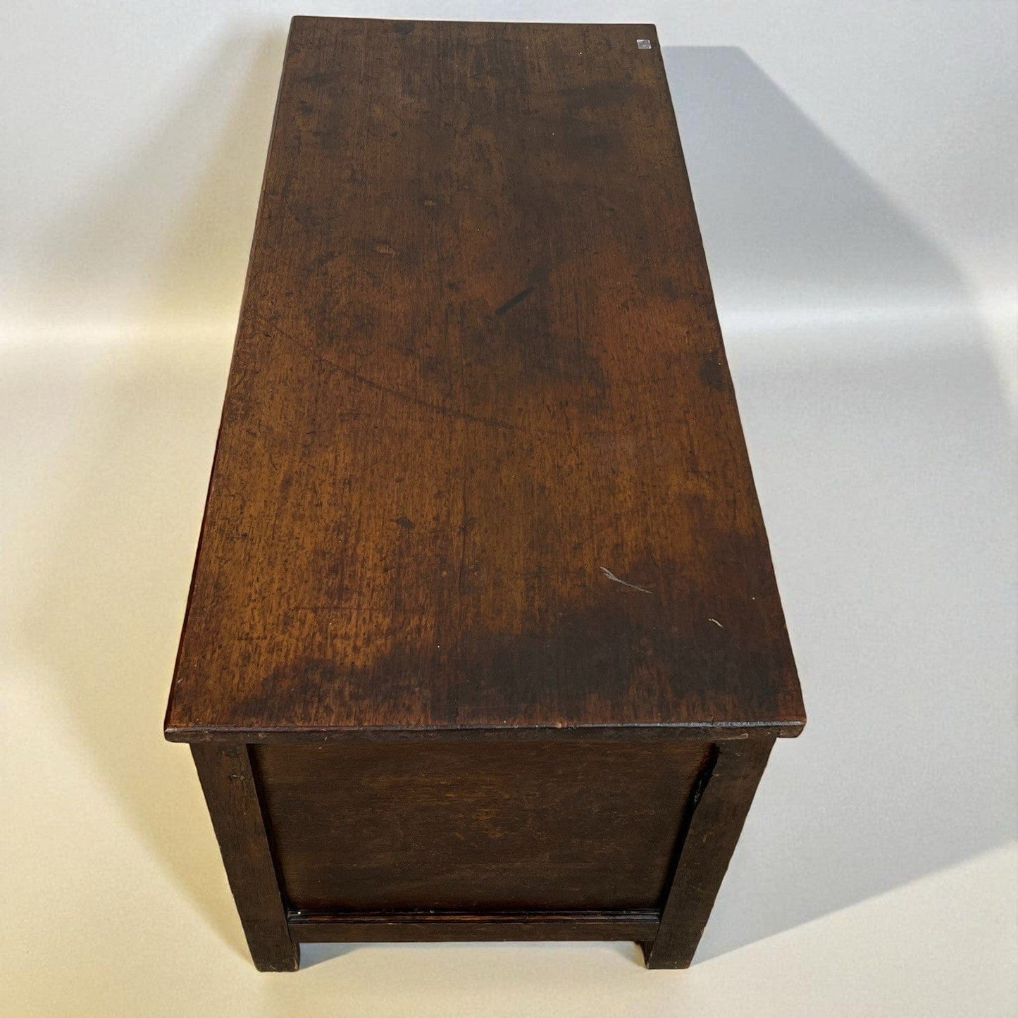 Antica Cassapanca Inglese in legno di rovere Epoca 800 Baule Panca Madia Cassa Categoria Casse & Bauli