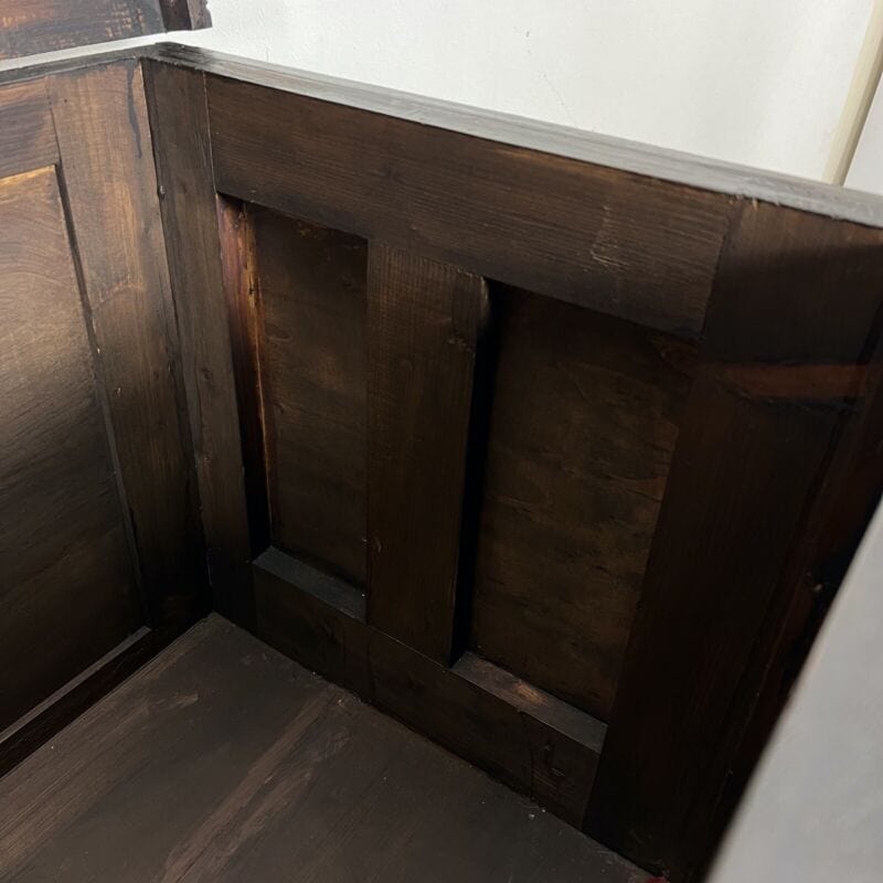 Antica Cassapanca intagliata stile rinascimento in legno Epoca 900 Baule Panca Categoria Casse & Bauli