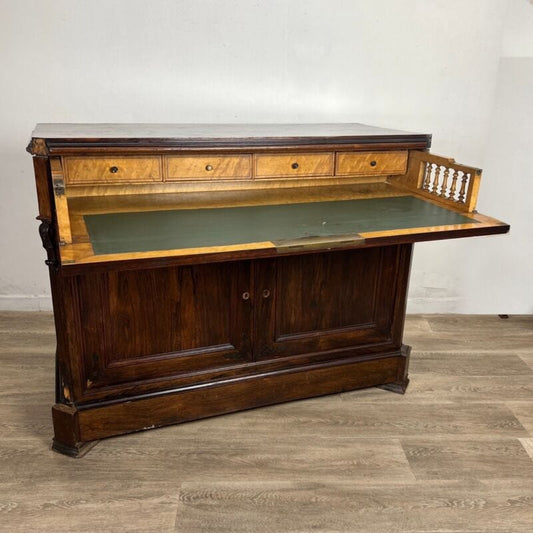 Antica Cassettiera Secretaire ribalta Mobile Cassettone Francese epoca 800 Categoria Arredamento