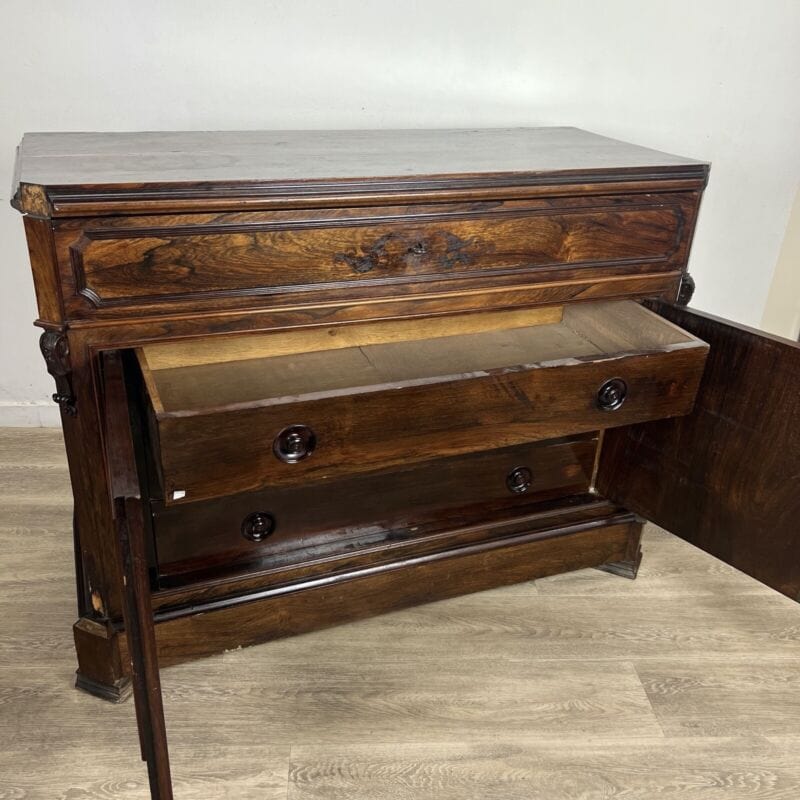 Antica Cassettiera Secretaire ribalta Mobile Cassettone Francese epoca 800 Categoria Arredamento