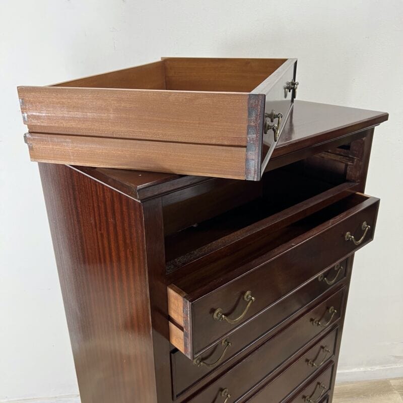Antica Cassettiera Settimino Secretaire Settimanale Mobile 8 cassetti epoca 900 Categoria Arredamento