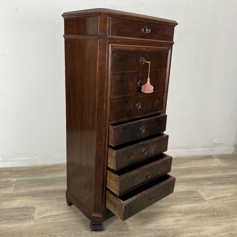 Antica Cassettiera Settimino Secretaire Settimanale Mobile cassetti D'epoca 800 Categoria Arredamento