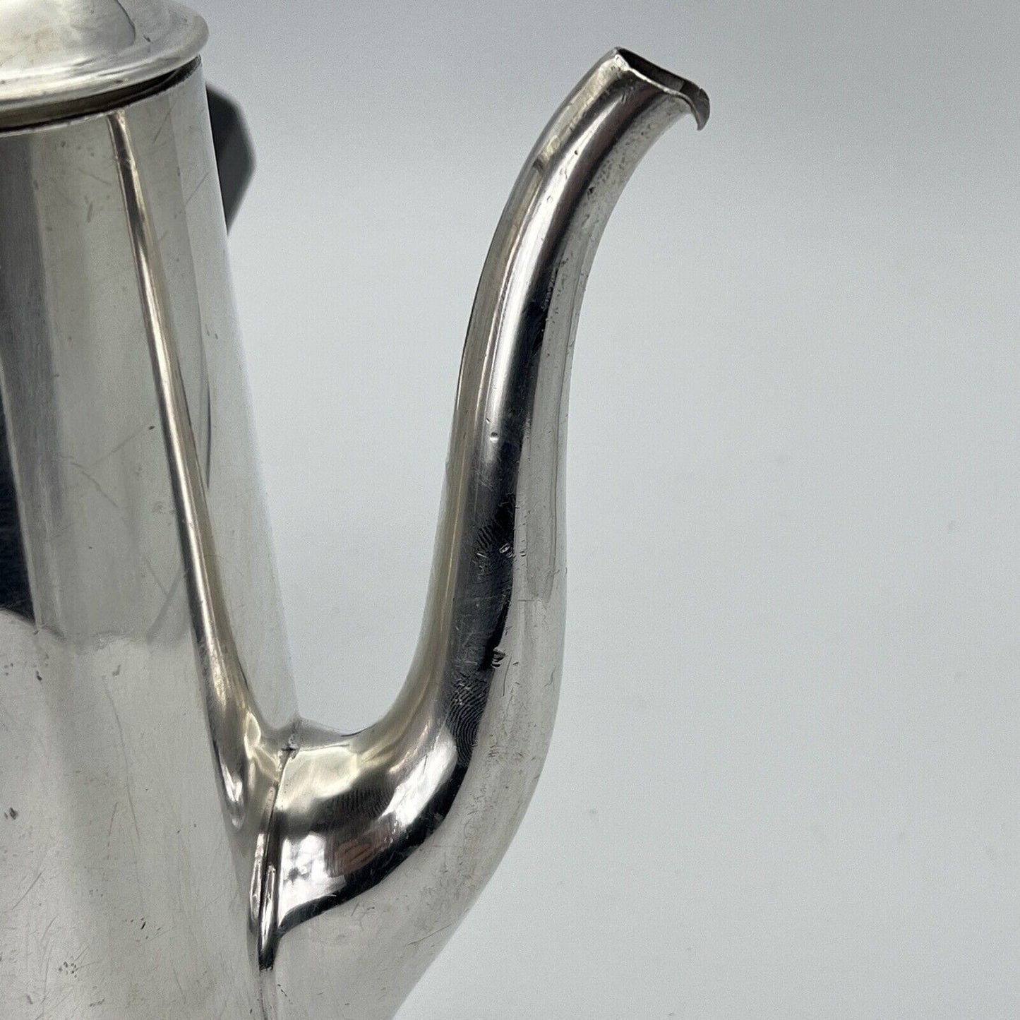 Antica Cioccolatiera in argento Silver plated caffettiera 800 Teiera con manico Categoria Sheffield & Argento