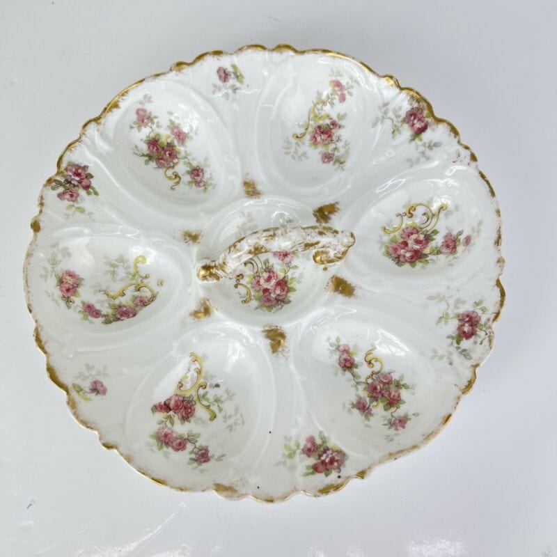 Antica Ciotola Antipastiera in porcellana piatto decoro Rose centrotavola 900 Categoria  Centrotavola e Ciotole