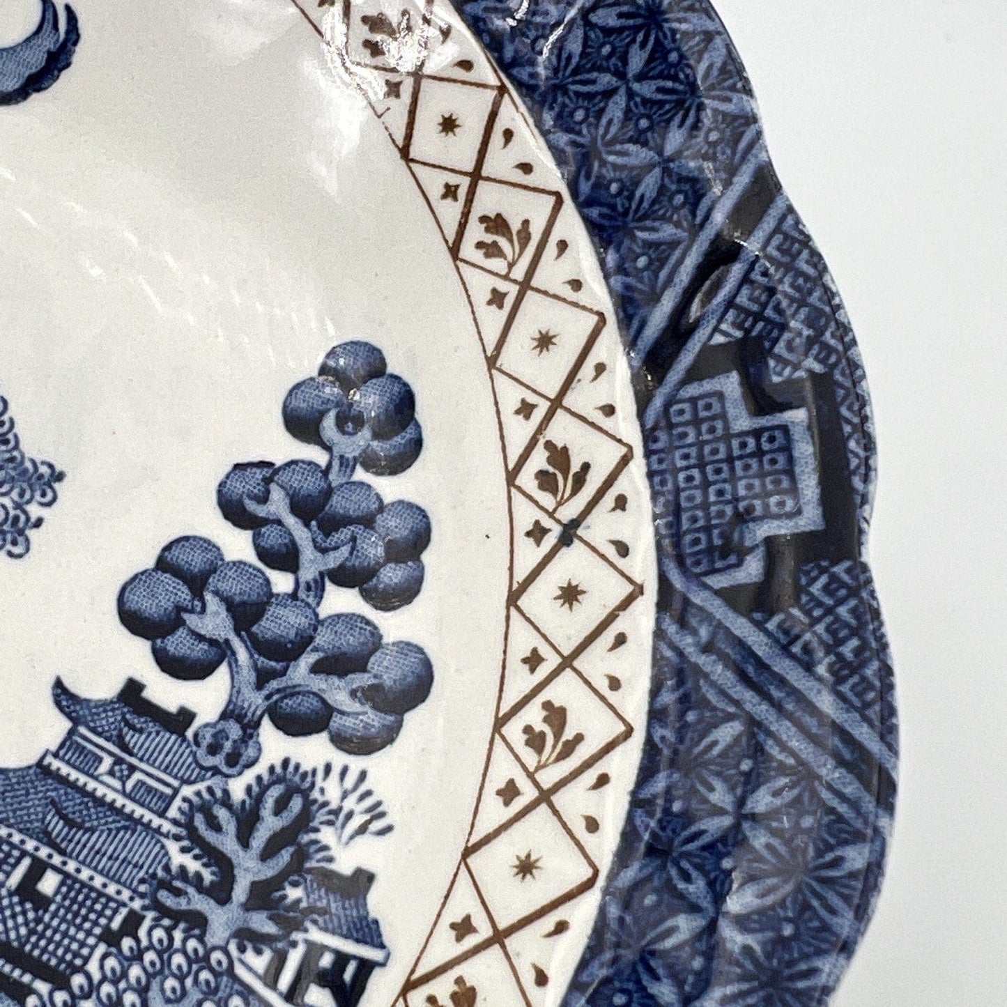 Antica Ciotola in ceramica blu Serie Old Willow scodella Piatto da colazione 900 Categoria Piatti e Piattini