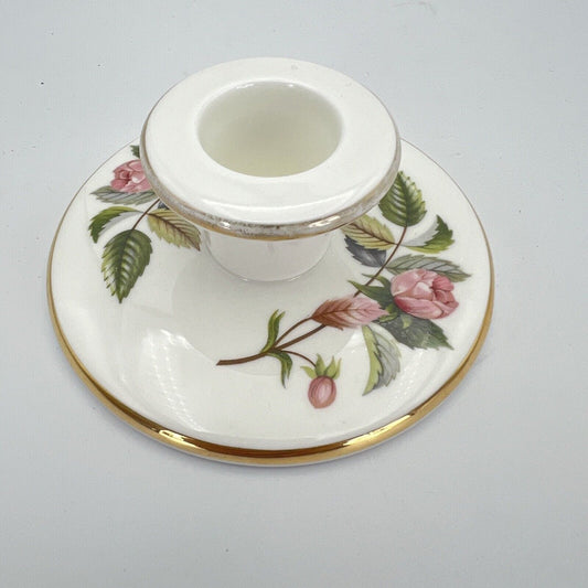 Antica Coppia di Porta candela singolo in porcellana candelabro candele con rose Categoria Altro