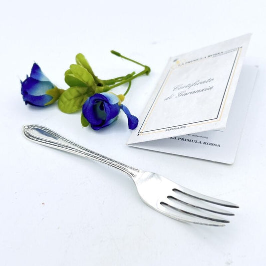 Antica Forchettina d'epoca in argento sheffield vecchia forchetta per sottaceti Categoria  Sheffield & Argento