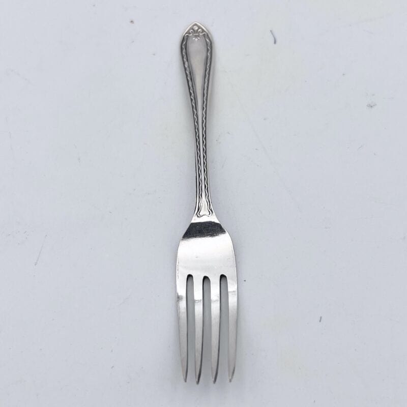 Antica Forchettina d'epoca in argento sheffield vecchia forchetta per sottaceti Categoria Sheffield & Argento