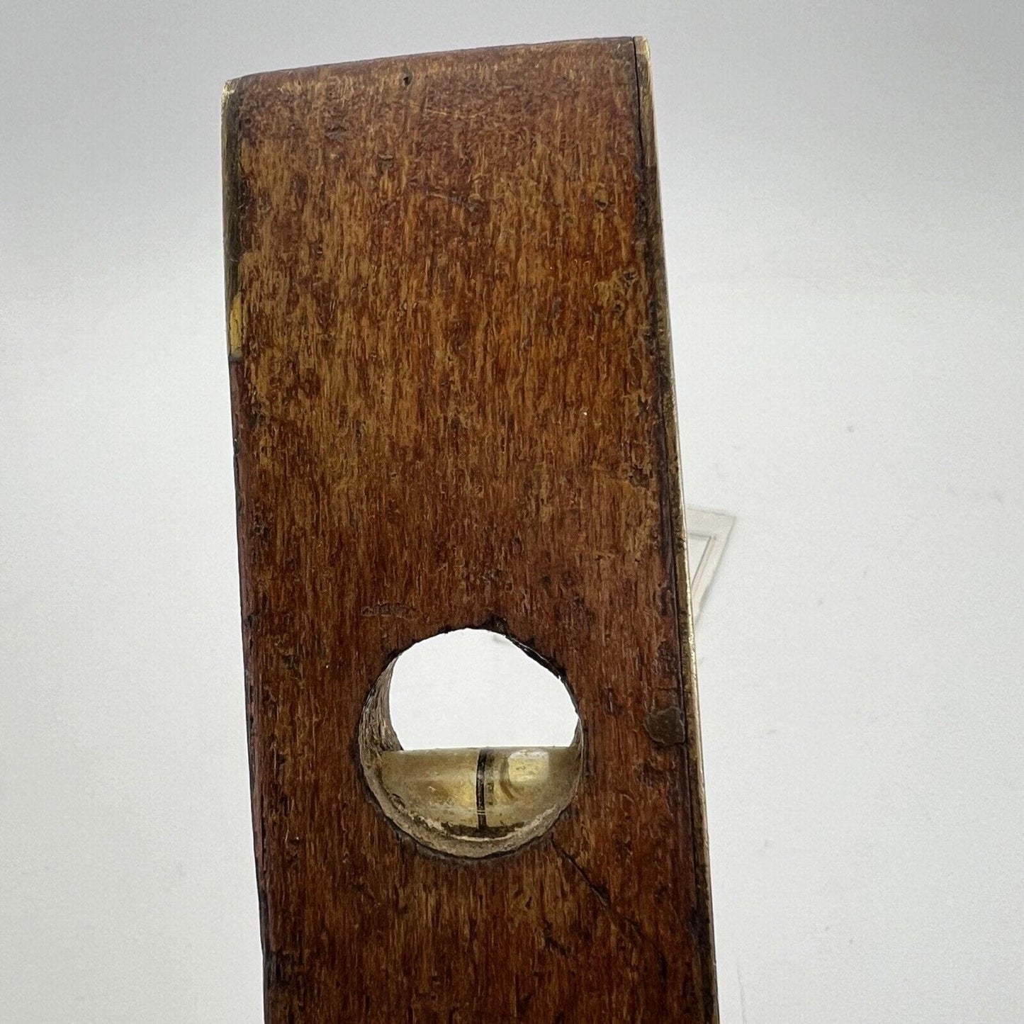 Antica livella da due bolle in legno e ottone vecchio strumento vintage Rabone Categoria Attrezzi e Strumenti