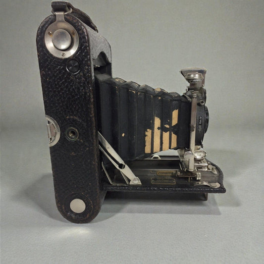 Antica Macchina Fotografica A Soffietto Kodak Eastman 3 Autographic 1917 Vintage Categoria Lenti-Cannocchiali-Occhiali