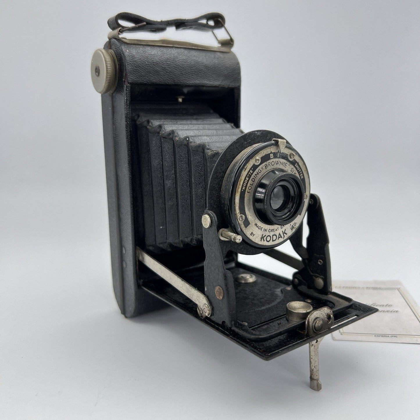 Antica Macchina Fotografica A Soffietto Kodak Six 20 Kodette Anno 1937 Vintage Categoria Lenti-Cannocchiali-Occhiali