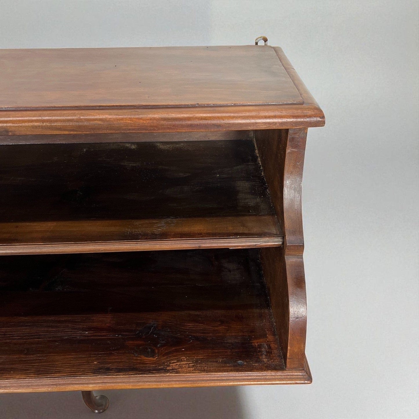 Antica mensola a sospensione libreria scaffale da muro in legno espositore '900 Categoria Vetrine