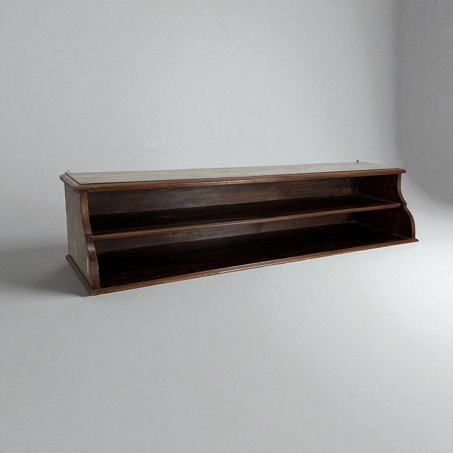 Antica mensola a sospensione libreria scaffale da muro in legno espositore '900 Categoria Vetrine