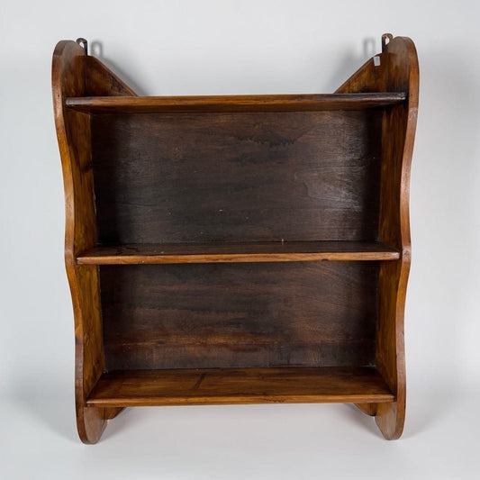 Antica mensola a sospensione Piattaia scaffale da muro in legno espositore '900 Categoria Mensole