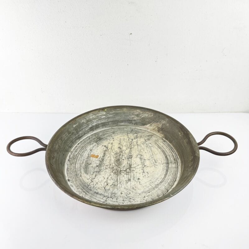 Antica Padella in rame stagnata vecchia pentola tegame teglia casseruola 900 Categoria altro