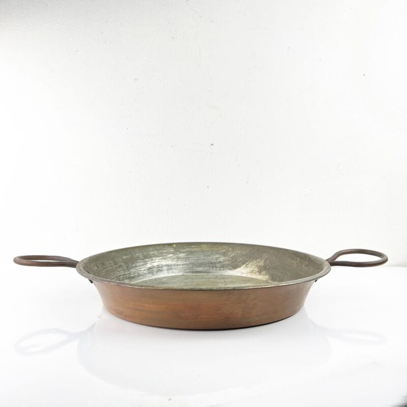 Antica Padella in rame stagnata vecchia pentola tegame teglia casseruola 900 Categoria altro
