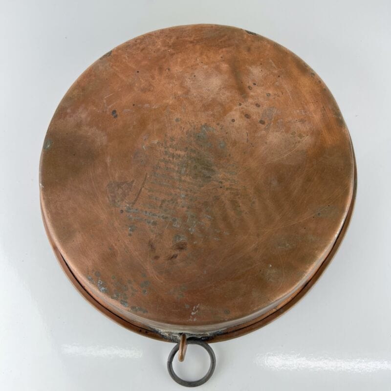 Antica Padella in rame vecchia pentola tegame teglia stagnata casseruola d'epoca Categoria Ottone