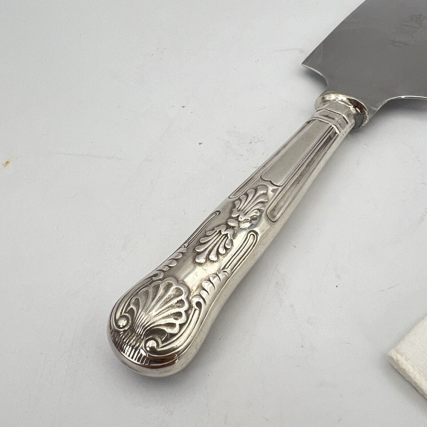Antica Paletta dolce in argento sheffield posata da tavola per dessert torta Categoria Silver plated sheffield style