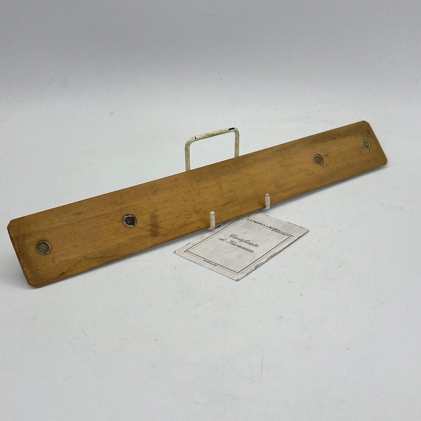 Antica riga righello inglese vintage in legno da scrivania per disegno epoca 900 Categoria Attrezzi e Strumenti