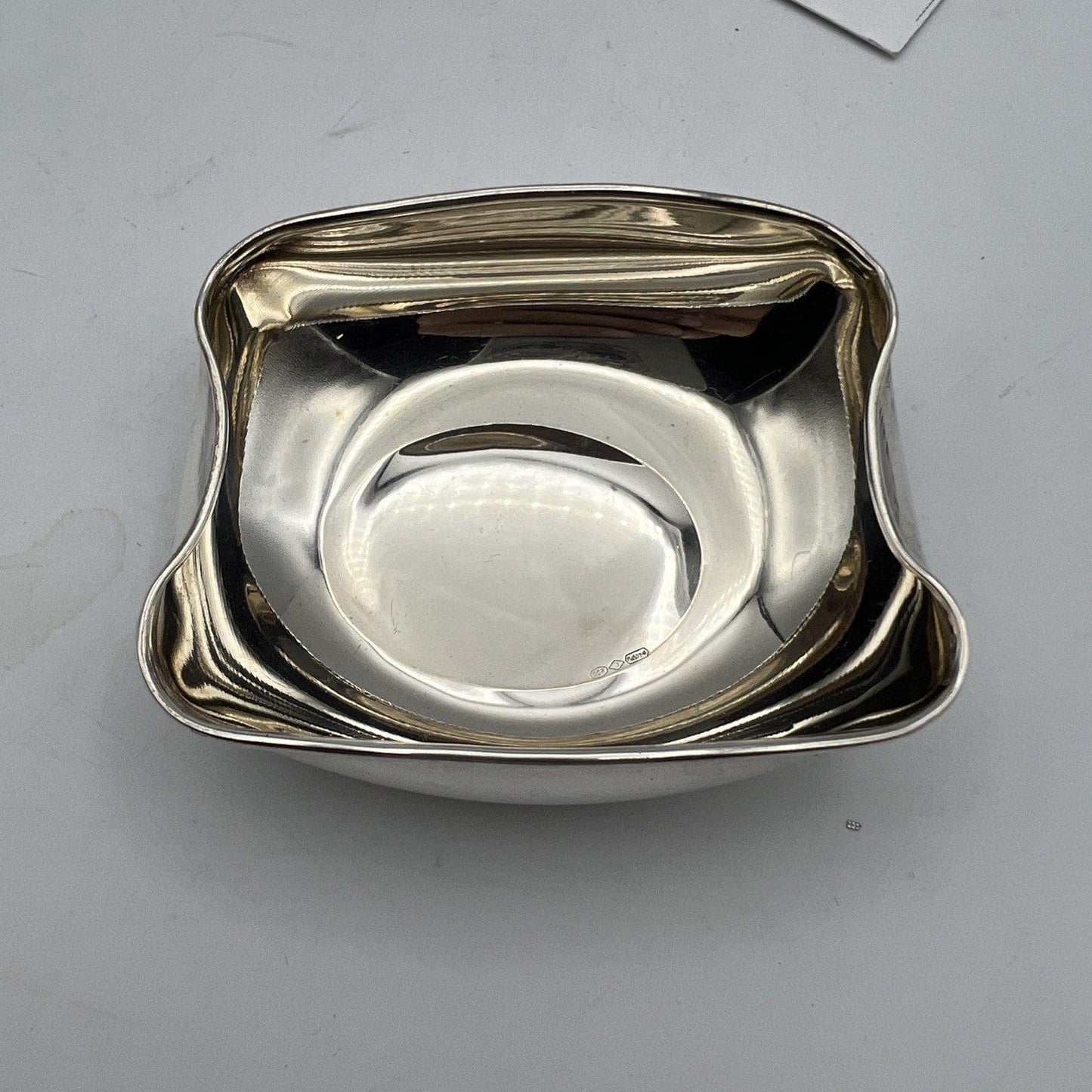 Antica Saliera in argento massiccio silver 800 ciotolina da tavola Vintage Categoria Silver plated sheffield style