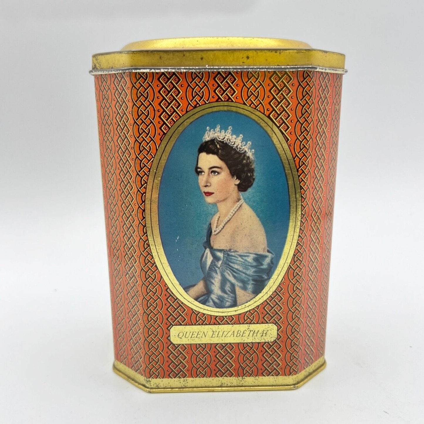 Antica Scatola in latta inglese incoronazione Regina Elisabetta II 1953 Reale di Categoria Collezionismo:Collezioni diverse:Scatole di latta