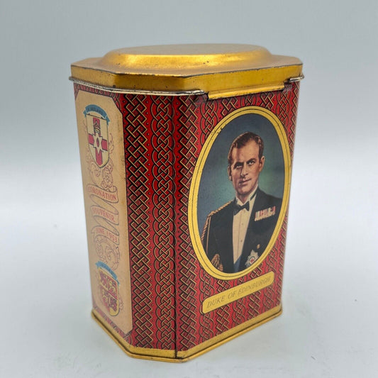 Antica Scatola in latta inglese incoronazione Regina Elisabetta II 1953 Reale di Categoria Collezionismo:Collezioni diverse:Scatole di latta