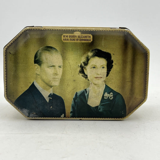 Antica Scatola in latta inglese incoronazione Regina Elisabetta II 1953 Reale XX Categoria Collezionismo:Collezioni diverse:Scatole di latta