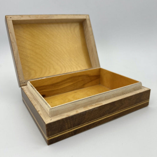 Antica scatola portagioie cofanetto anni 50 vintage sorrentina con intarsio Categoria Scatole in legno